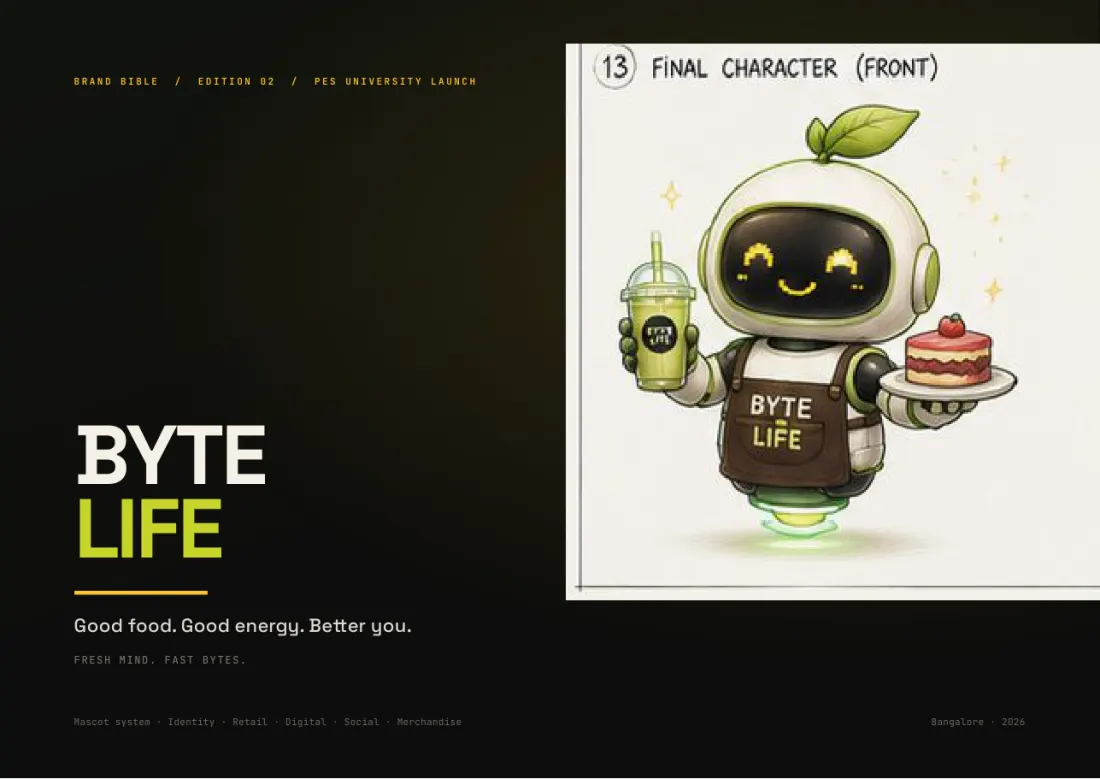 BYTE LIFE brand book, page 1: Cover · Edition 02