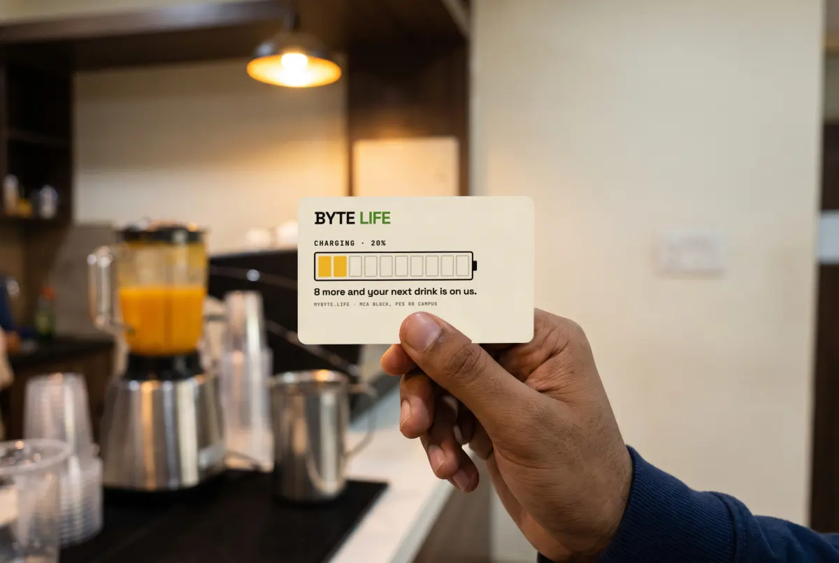 Visualisation: the loyalty card at the counter